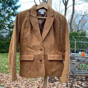 Vintage Bagatelle Brown Suede Blazer